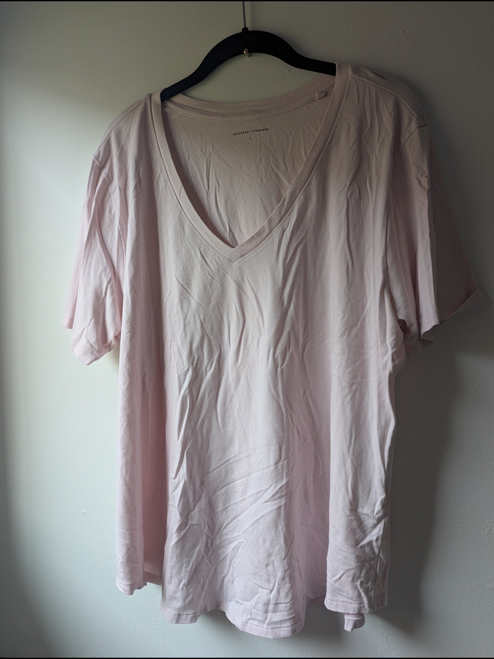 Universal Standard Soft Blush Crew Tee Size L